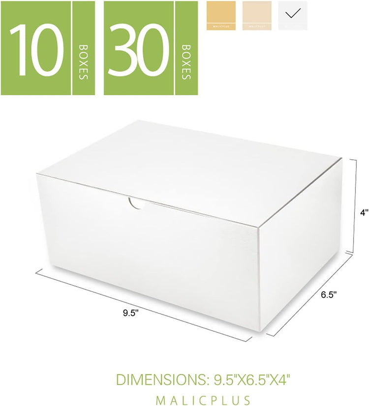 white gift boxes with lids