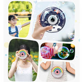 Bubble Machine Portable Rainbow Bubble Machine for Children Automatic Machine Toy for Indoor Bath Time Party Outdoor Yard And