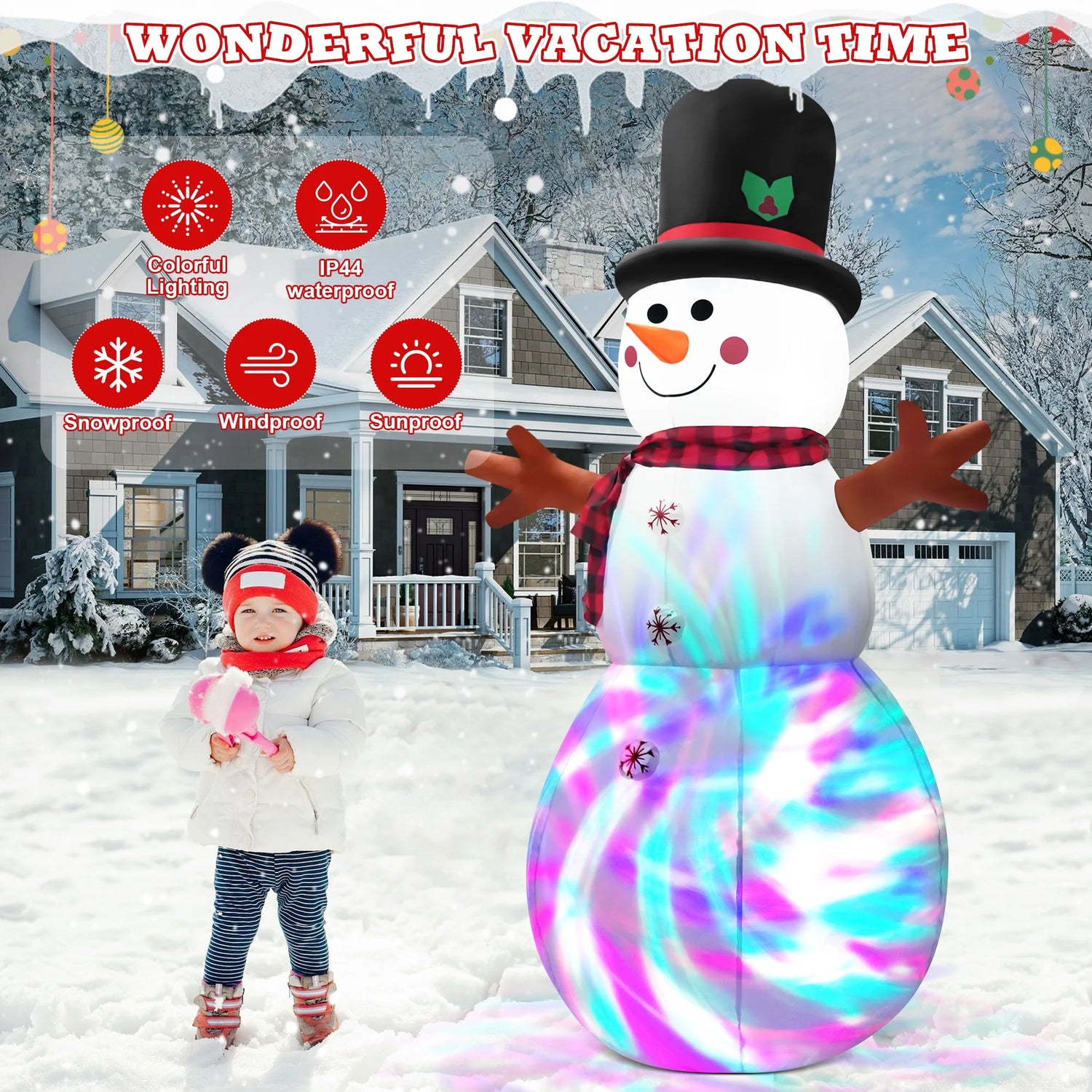 christmas inflatable snowman