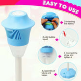 Street Light Bubble Machine Fully Automatic Bubble with Light Birthday Outdoor Wedding Party without Battery Bubble Water