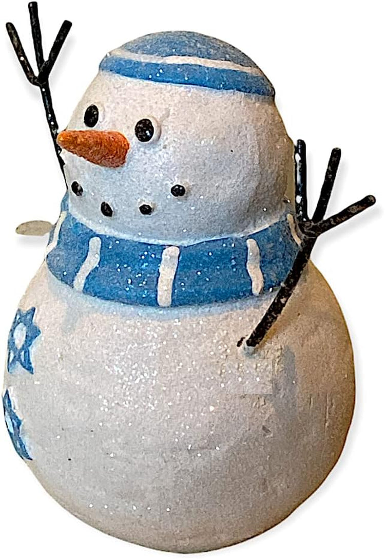 Hanukkah Snowman Figurine – Jewish Winter Decor