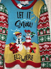 Ugly Christmas Sweater Snowman at the Beach Sz Medium NWT