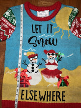 Ugly Christmas Sweater Snowman at the Beach Sz Medium NWT