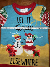 Ugly Christmas Sweater Snowman at the Beach Sz Medium NWT