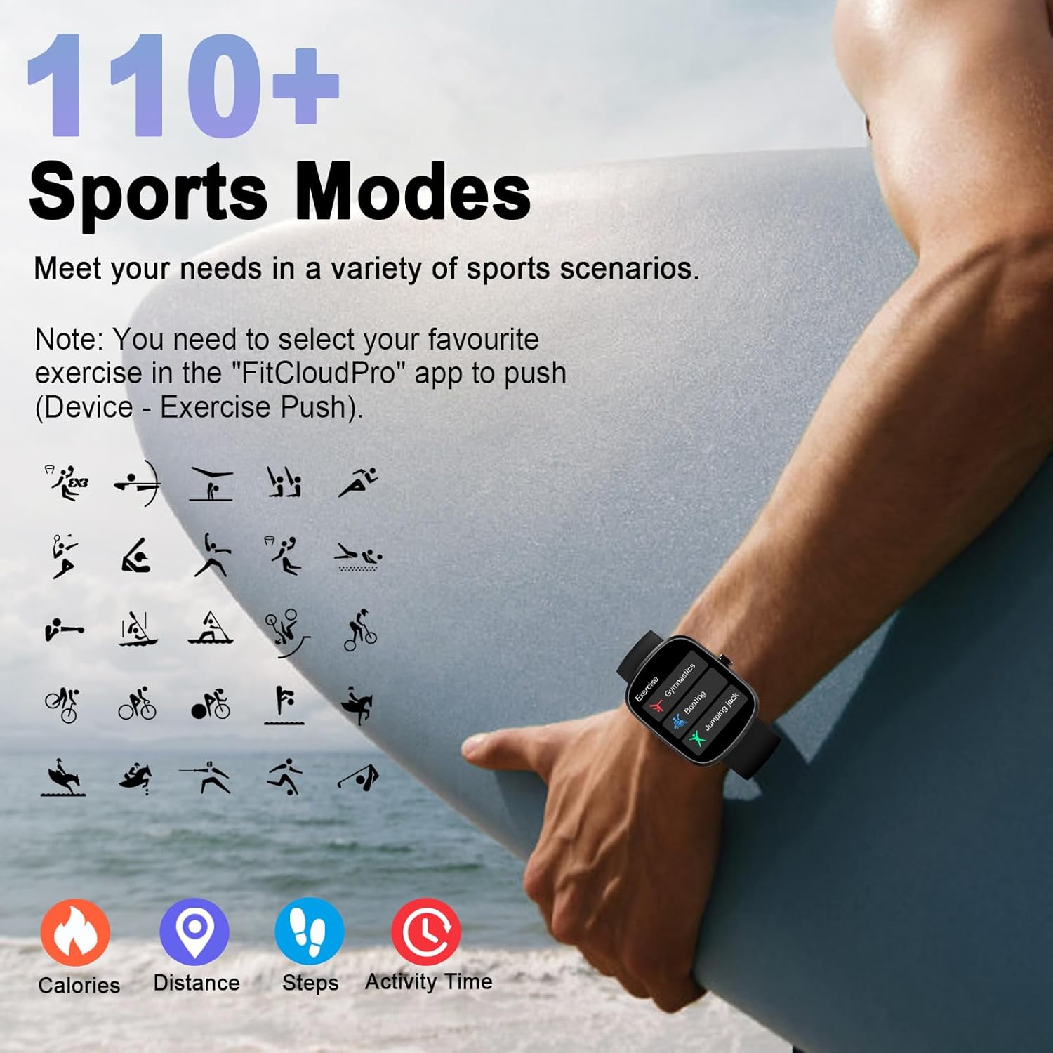 AI Smart Watch for Men Women, Fitness Watch Chatgpt-Ai, Smart Watches with AI Health Analysis Heart Rate Sleep Monitor, 1.91"HD Activity Trackers IP68 Waterproof, 110+Sport Smartwatch for Ios Android