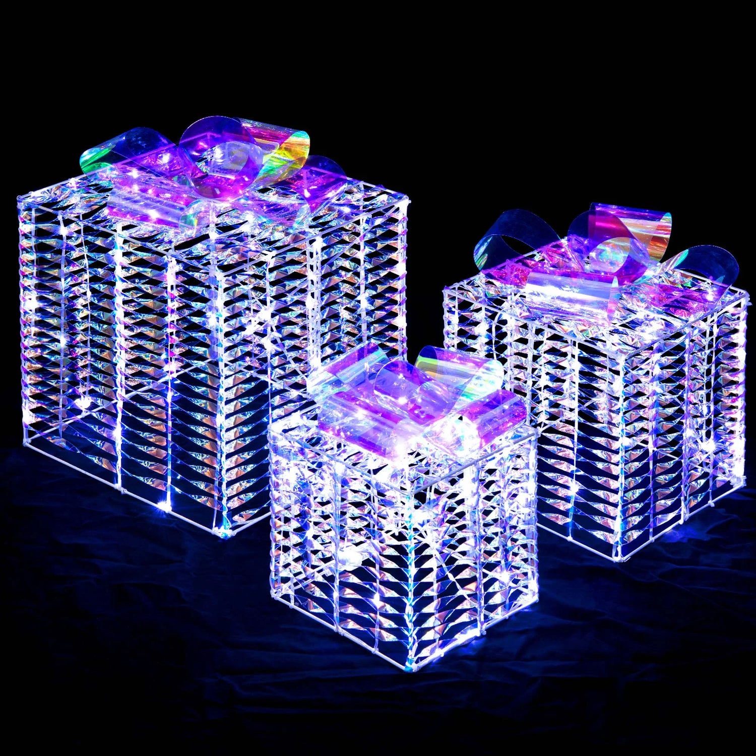 christmas gift box decoration led