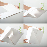 white gift boxes with lids