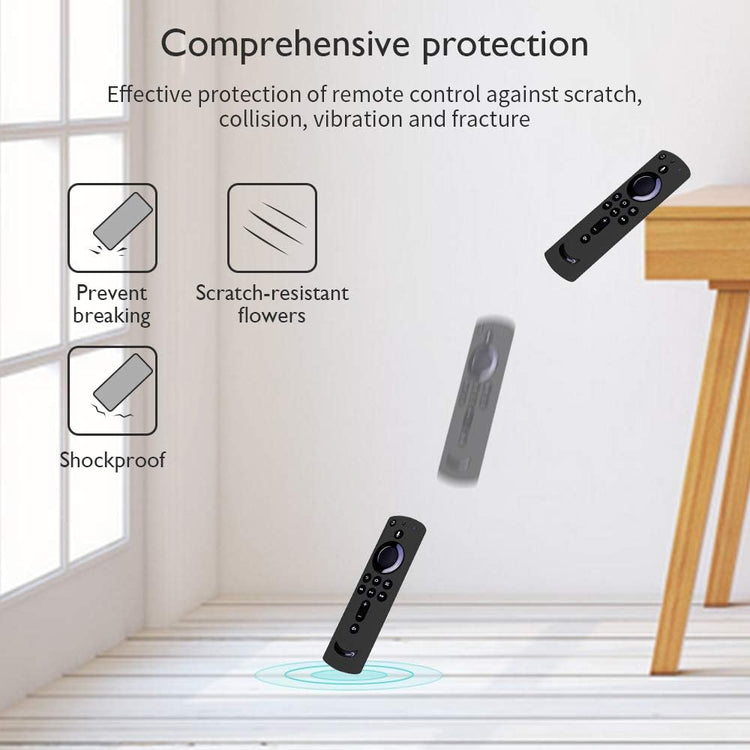 [4 Pack] Remote Cover for Fire TV Stick 4K, Silicone Remote Case Compatible with Fire TV Cube/Fire Tv(3Rd Gen)/All-New 2Nd Gen Alexa Voice Remote Control (Multicolor B)