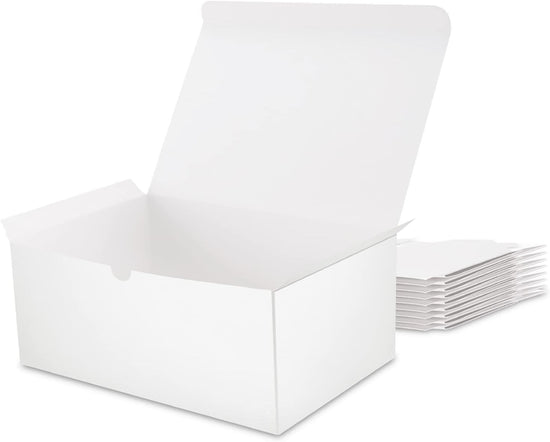 white gift boxes with lids