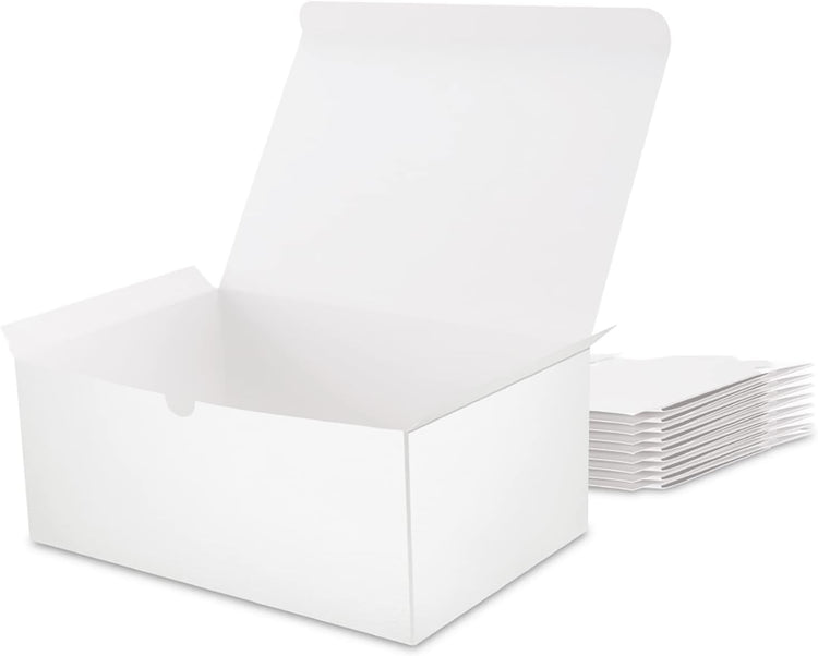 white gift boxes with lids