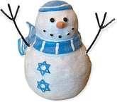 Hanukkah Snowman Figurine – Jewish Winter Decor