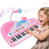 Baby Piano Toys for Kids, Toddlers Piano Keyboard Instrument with Microphone, 37 Keys Piano Toys Educational Musical Gift for 2 3 4 5 6 Year Old Girls, Pink