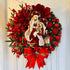 Sacred Christmas Wreath with Lights Lighted Nativity Scene Christmas Wreath Wreaths for Front Door Artificial Xmas Wreath with Warm Led Lights Ret Festival New Year Decal